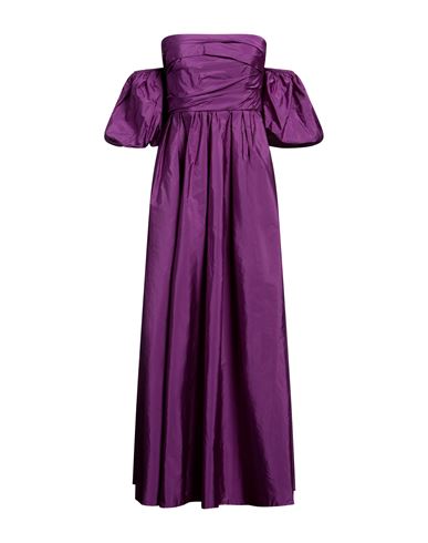 Max Mara Studio Woman Maxi Dress Purple Size 4 Polyester, Silk, Acetate, Cupro
