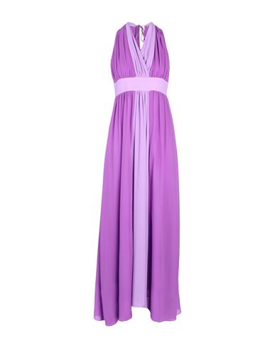 Shop Biancoghiaccio Woman Maxi Dress Mauve Size 10 Polyester In Purple
