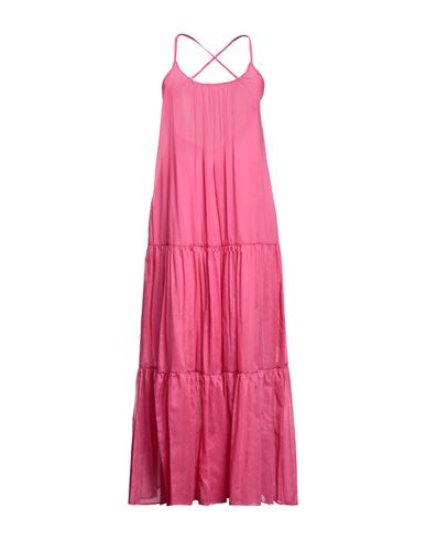 Kaos Woman Maxi Dress Fuchsia Size 6 Cotton In Pink