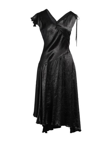 Shop High Tech Woman Midi Dress Black Size 12 Polyester