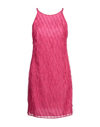 Siste's Woman Mini Dress Fuchsia Size L Polyester In Pink