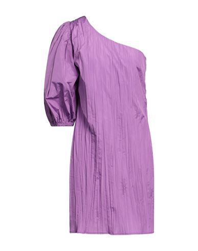 Siste's Woman Mini Dress Purple Size L Polyester