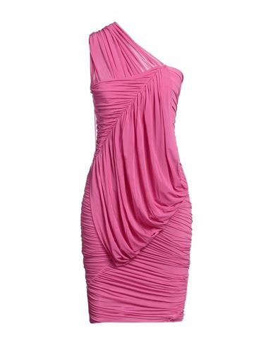 Rick Owens Woman Mini Dress Fuchsia Size 10 Cupro, Elastane In Pink