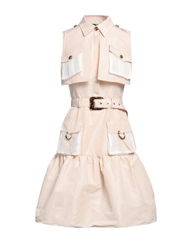 Elisabetta Franchi Woman Midi Dress Beige Size 6 Polyester, Viscose, Polyamide