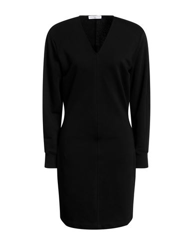 Shop Maria Vittoria Paolillo Mvp Woman Midi Dress Black Size 6 Cotton, Polyester