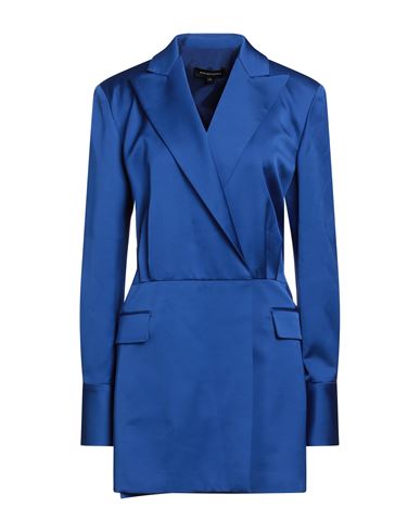 Bcbgmaxazria Woman Mini Dress Blue Size 6 Viscose, Virgin Wool, Elastane