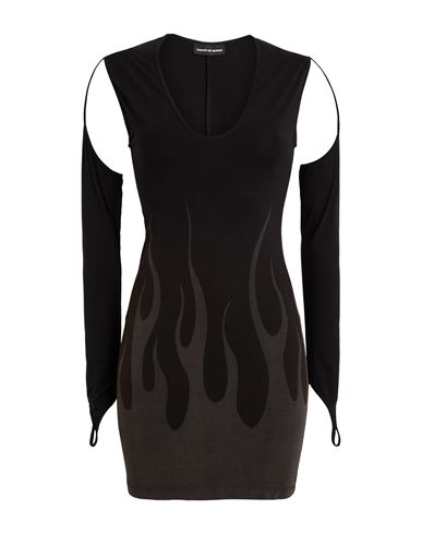 Vision Of Super Woman Mini Dress Black Size S Cotton, Elastane