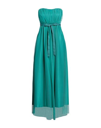 No-nà Woman Midi Dress Green Size M Polyester, Elastane