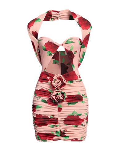 Shop Magda Butrym Woman Mini Dress Light Pink Size 6 Viscose, Elastane