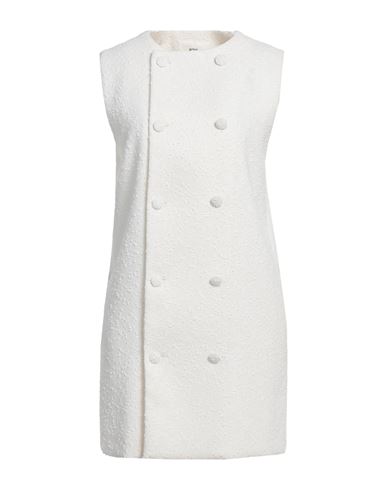 Ami Alexandre Mattiussi Woman Mini Dress Ivory Size 6 Virgin Wool, Polyester, Cotton, Polyamide In White