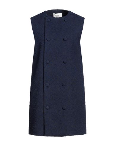 Ami Alexandre Mattiussi Woman Mini Dress Midnight Blue Size 10 Virgin Wool, Polyester, Cotton, Polya