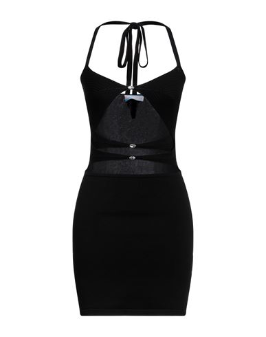 Eleonora Gottardi Woman Mini Dress Black Size M Viscose, Polyester