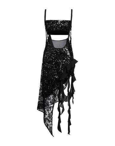 Attico The  Woman Mini Dress Black Size 6 Polyester