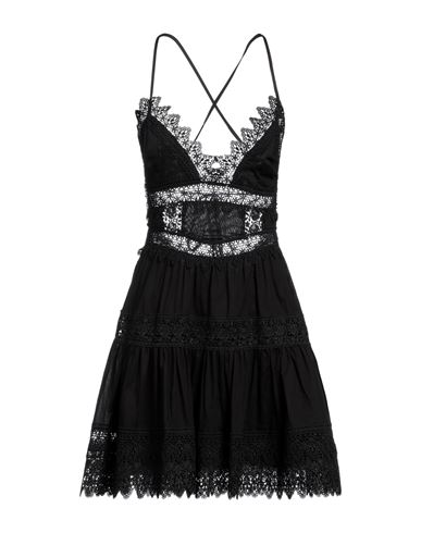 Charo Ruiz Ibiza Woman Mini Dress Black Size S Cotton, Polyester