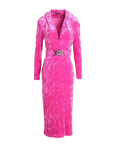 Versace Woman Midi Dress Magenta Size 6 Polyester, Elastane