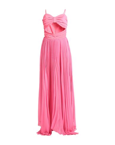 Shop Alberto Audenino Woman Maxi Dress Fuchsia Size M Polyester, Elastane In Pink