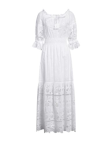 Temptation Positano Woman Maxi Dress White Size M Cotton