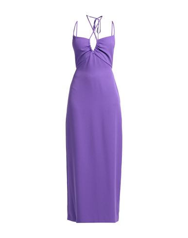 Shop P.a.r.o.s.h P. A.r. O.s. H. Woman Maxi Dress Purple Size S Polyester, Elastane