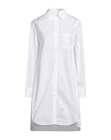 Thom Browne Woman Mini Dress White Size 6 Cotton