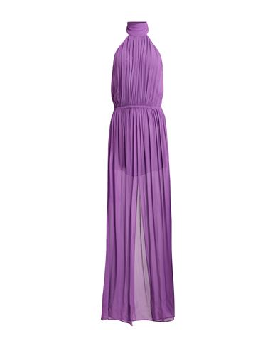8pm Woman Maxi Dress Mauve Size M Viscose In Purple