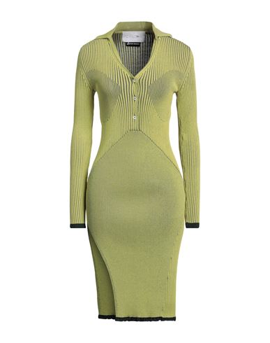 Az Factory Woman Midi Dress Acid Green Size M Rayon, Nylon