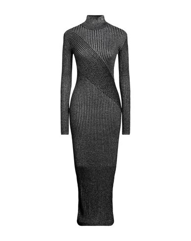 Vestido midi Mujer Negro XS,XXS Mujer