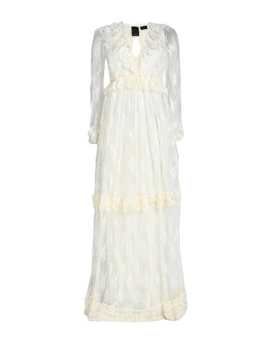 Pinko Woman Maxi Dress Ivory Size 4 Viscose, Polyamide In White