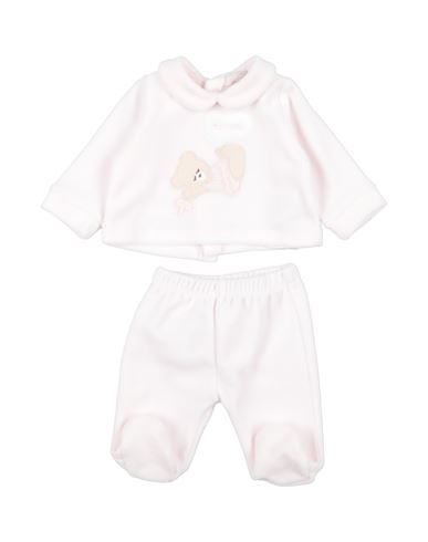 Nanán Newborn Girl Baby Set Light Pink Size 3 Cotton, Polyester