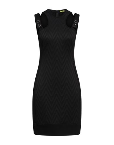 Versace Jeans Woman Mini Dress Black Size 10 Polyamide, Viscose, Elastane