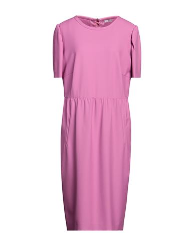 Riani Woman Midi Dress Pink Size 18 Polyester, Viscose, Elastane