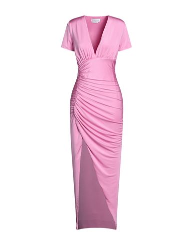 Shop Cinqrue Woman Maxi Dress Pink Size M Polyester, Elastane