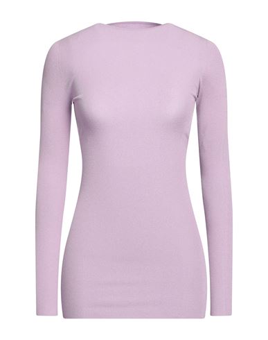 Shop Laneus Woman Mini Dress Lilac Size 4 Viscose, Polyester In Purple