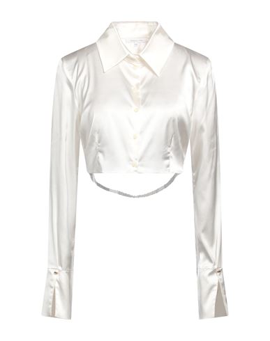 Patrizia Pepe Woman Shirt Ivory Size 2 Viscose, Polyamide, Elastane In White