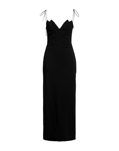 Del Core Woman Maxi Dress Black Size 2 Viscose, Acetate, Silk