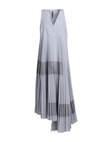 Manila Grace Woman Maxi Dress Dove Grey Size 8 Polyester, Cotton