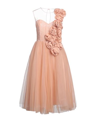Elisabetta Franchi Woman Midi Dress Blush Size 8 Viscose, Silk, Polyamide In Pink