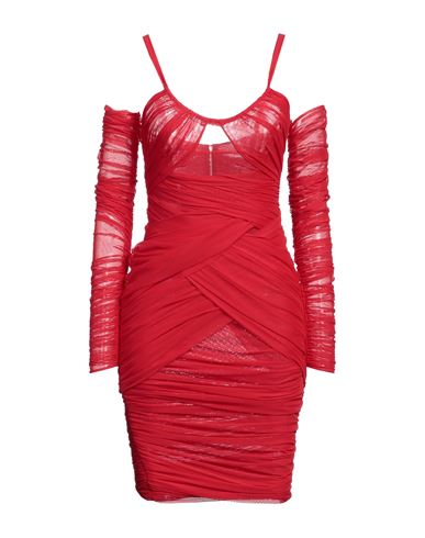 Dolce & Gabbana Woman Midi Dress Red Size 12 Polyamide, Elastane