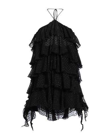 Shop Blumarine Woman Mini Dress Black Size 4 Silk, Polyamide