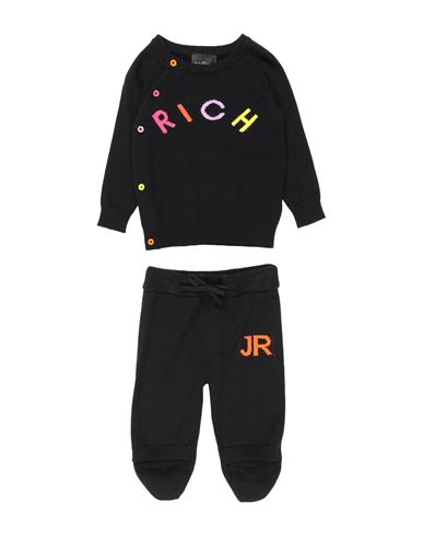Shop John Richmond Newborn Girl Baby Set Black Size 3 Cotton, Acrylic