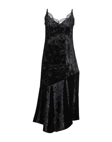 Shop Ca' Vagan Woman Midi Dress Black Size Xl Viscose, Polyester
