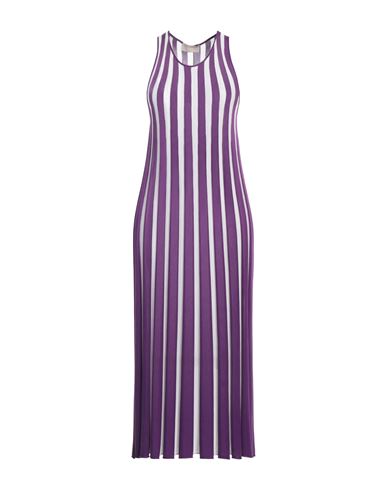 Drumohr Woman Midi Dress Purple Size S Silk, Viscose, Virgin Wool