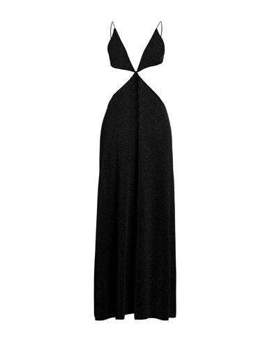 Shop Oseree Oséree Woman Maxi Dress Black Size L Polyamide, Metallic Fiber, Elastane