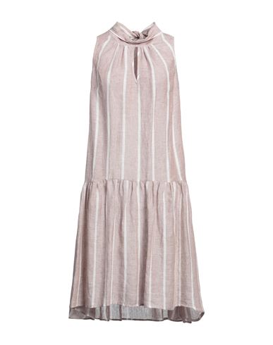 Camicettasnob Woman Midi Dress Beige Size 10 Linen