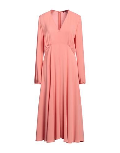 Max Mara Studio Woman Midi Dress Salmon Pink Size 10 Triacetate, Polyester