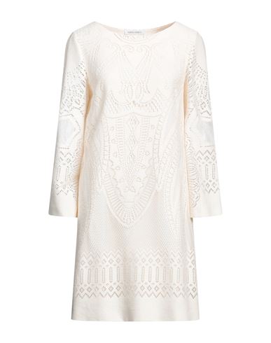 Alberta Ferretti Woman Midi Dress Ivory Size 4 Cotton, Polyamide In White
