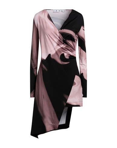 Off-white Woman Mini Dress Pastel Pink Size 6 Polyamide, Elastane