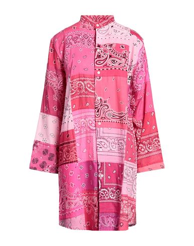 Overlord Woman Mini Dress Fuchsia Size L Cotton In Pink