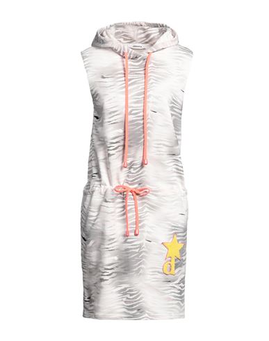 Dimora Woman Mini Dress Grey Size 8 Cotton