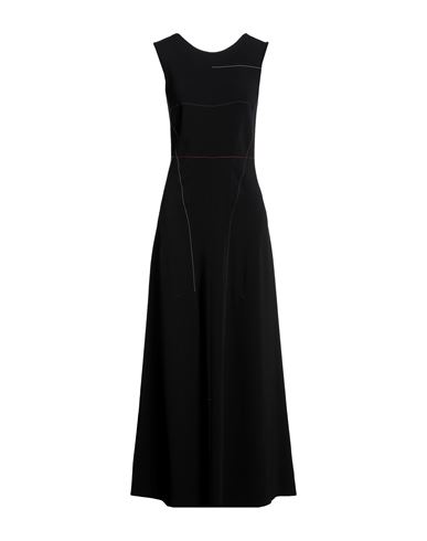 Sportmax Woman Maxi Dress Black Size 8 Acetate, Viscose, Elastane