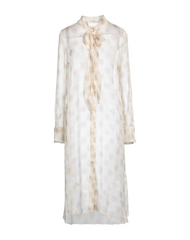 Ermanno Scervino Woman Midi Dress Beige Size 6 Silk